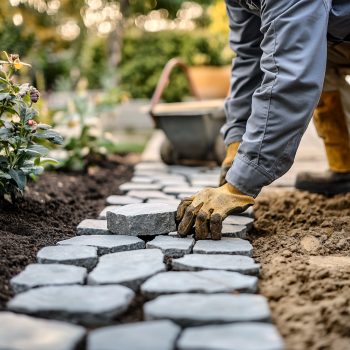 rs design A photo of a skilled landscaper in a gray work unifor d04e0058 22da 4909 870e 01cd3538df2d